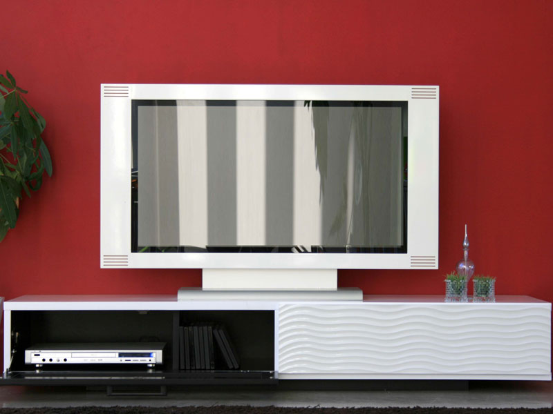 ホワイトとブラックのコントラストが美しいローボード|TVボード|幅170cm|SU