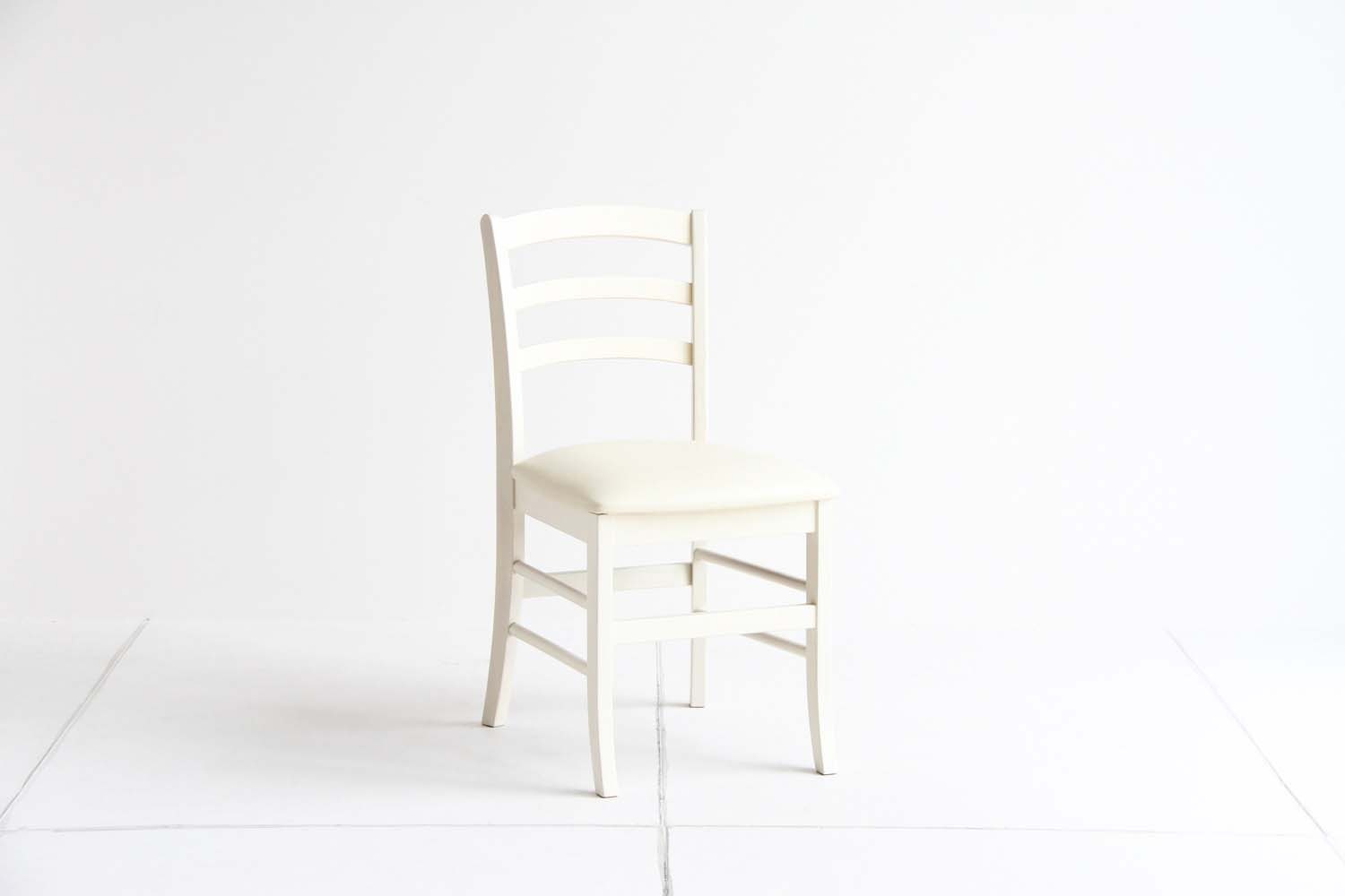 ホワイト ダイニングチェア ir【座面までの高さ46cm】フレンチ