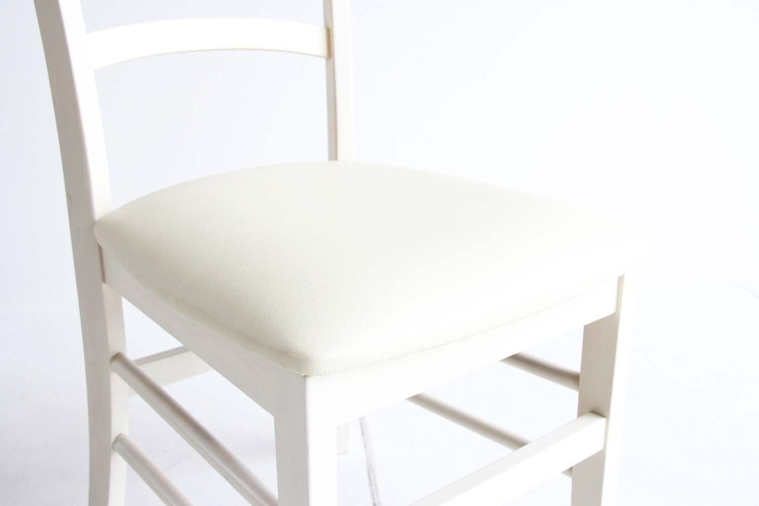 ホワイト ダイニングチェア ir【座面までの高さ46cm】フレンチ