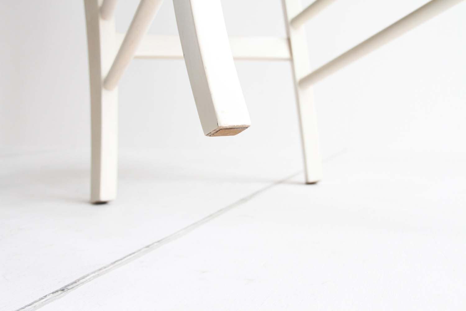 ホワイト ダイニングチェア ir【座面までの高さ46cm】フレンチ