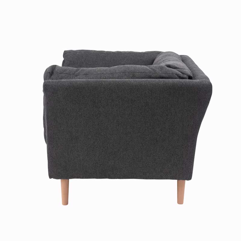 北欧ナチュラルな曲線美の1人掛けソファ | インテリア・家具の通販