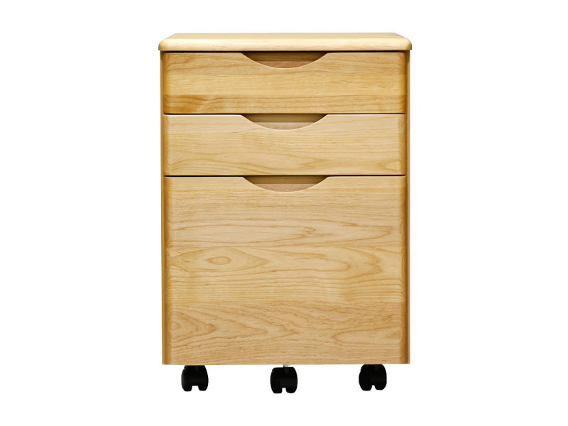 無垢材を使用したデスクワゴン｜幅42cm