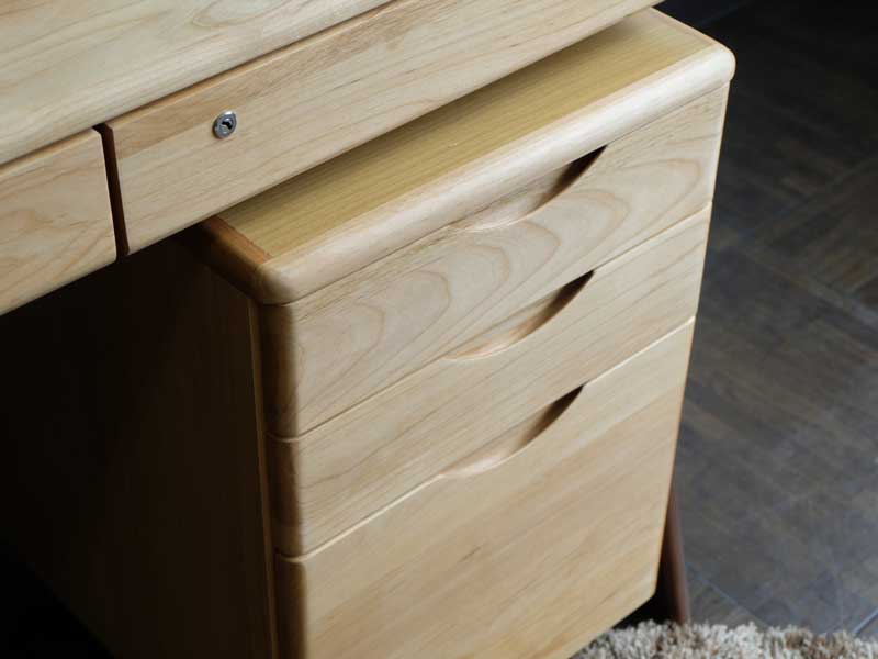 無垢材を使用したデスクワゴン｜幅42cm