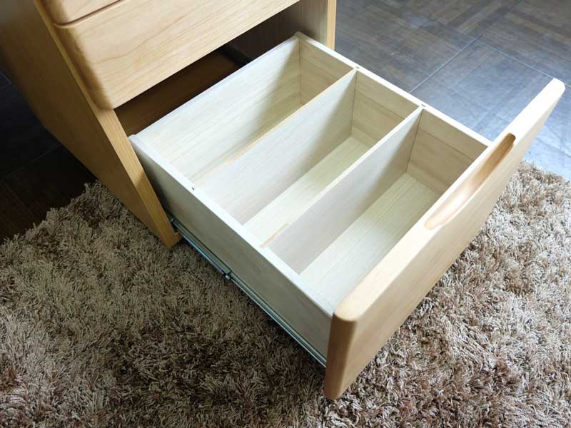 無垢材を使用したデスクワゴン｜幅42cm