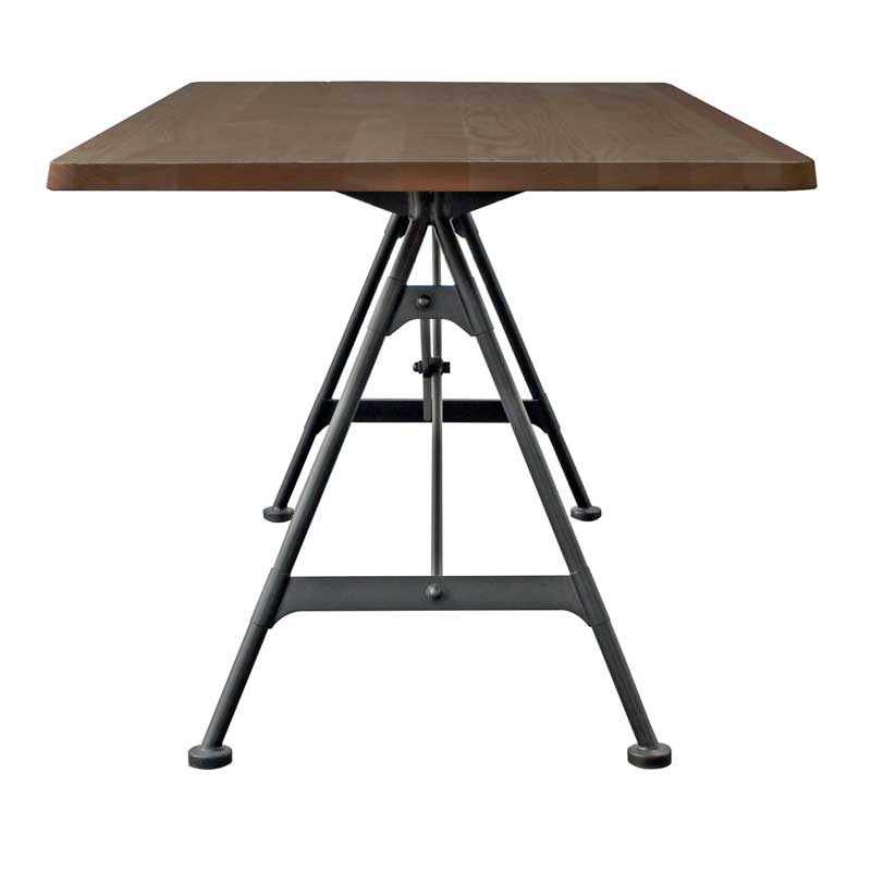 無垢材×スチール脚のナチュラルモダンダイニングテーブル|軽やかで上質な空間を演出|幅150cm