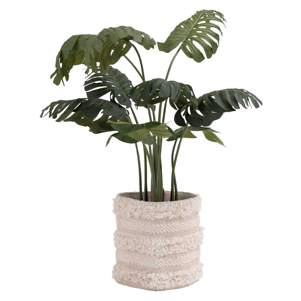おしゃれな布製プランターカバー｜観葉植物を格上げする簡単ワンタッチカバー