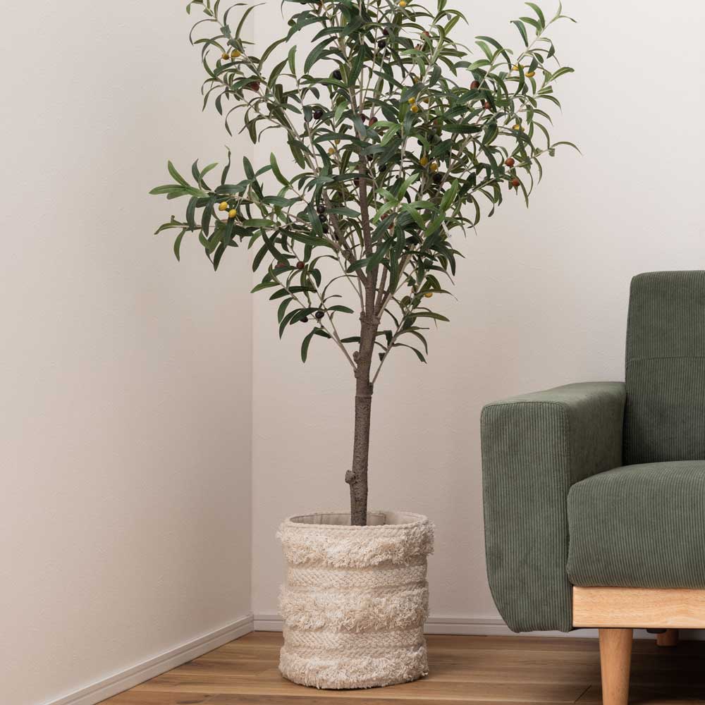 おしゃれな布製プランターカバー｜観葉植物を格上げする簡単ワンタッチカバー