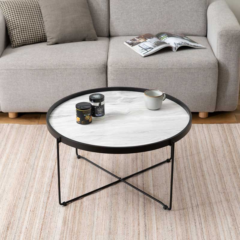 コンクリート&ウッドコーヒーテーブル コーヒーテーブル カフェテーブル／送料無料 カフェテーブル ZX coffee