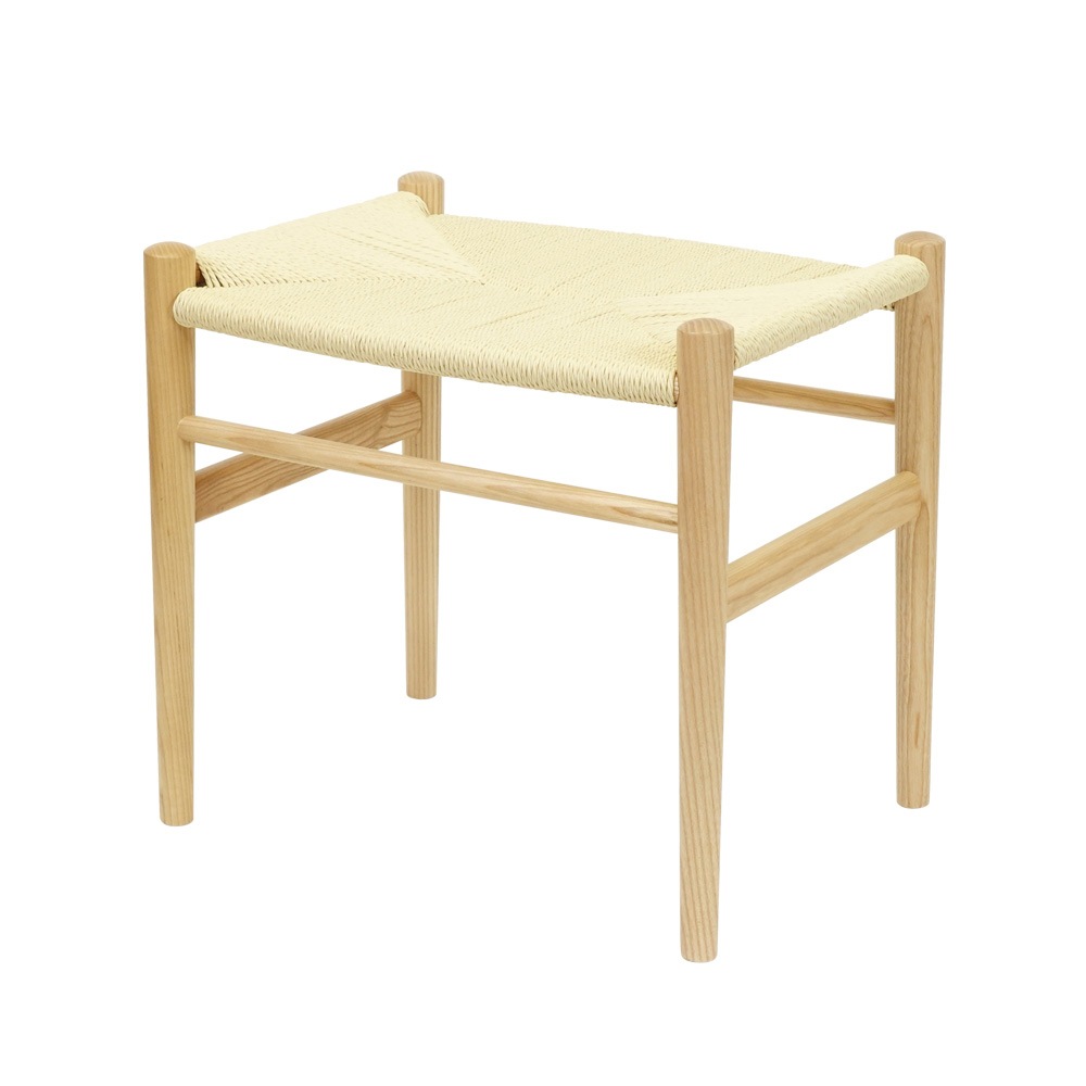 ペーパーコードスツール 北欧 木製 座面高44cm 完成品｜ダイニングや