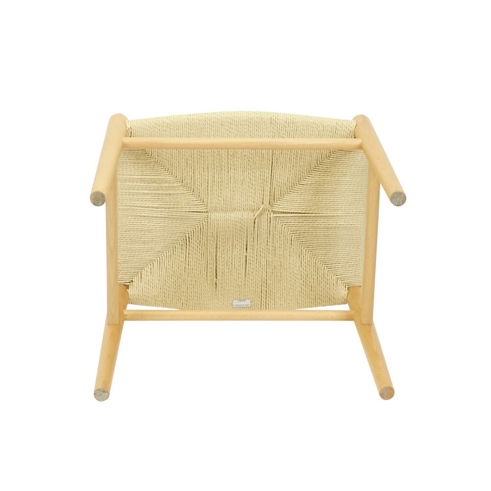 ペーパーコードスツール 北欧 木製 座面高44cm 完成品｜ダイニングや