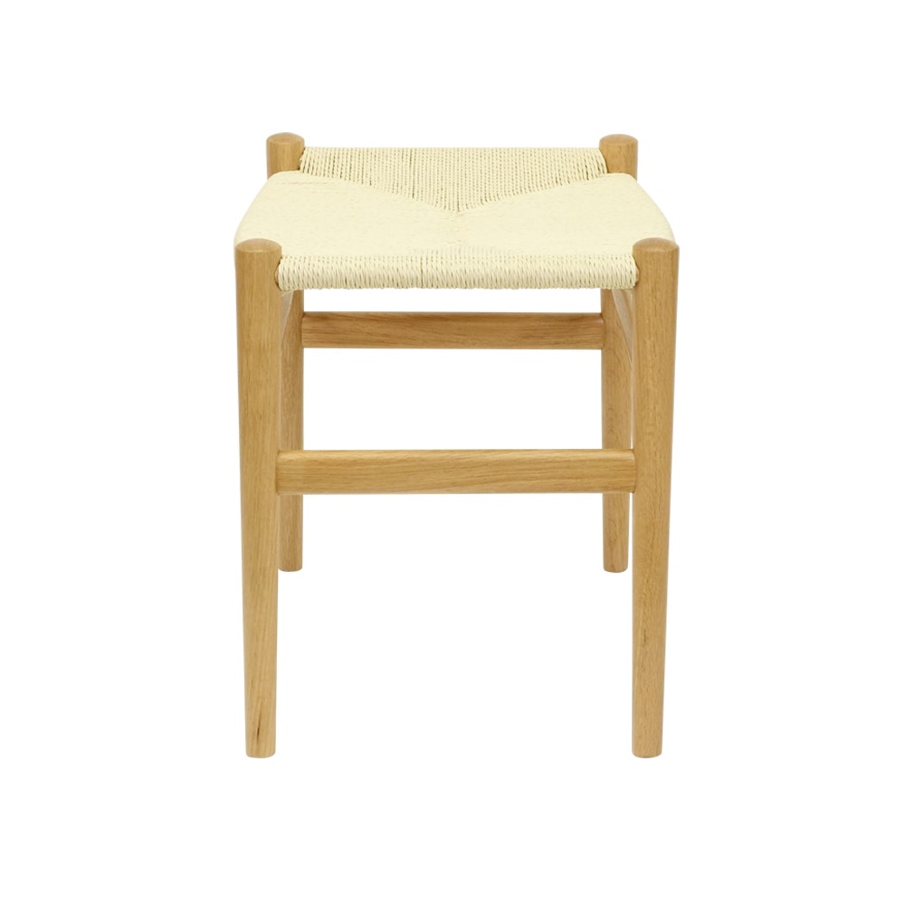ペーパーコードスツール 北欧 木製 座面高44cm 完成品｜ダイニングや