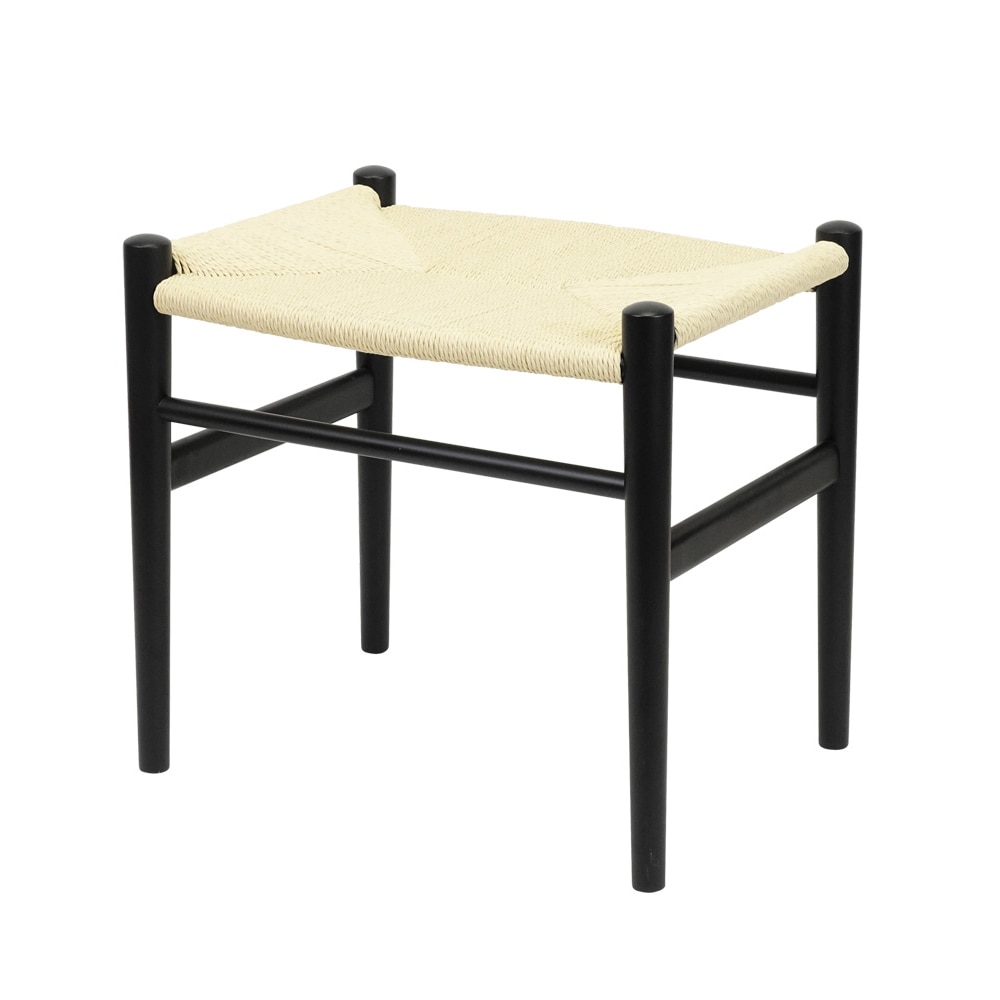 ペーパーコードスツール 北欧 木製 座面高44cm 完成品｜ダイニングや