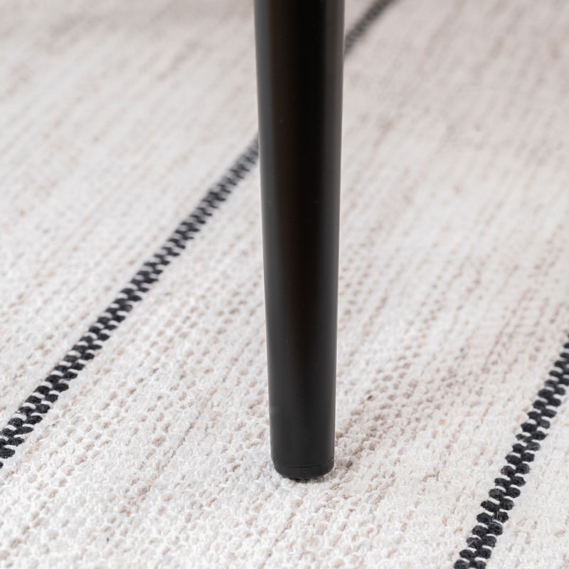 ラタン調×ファブリックの異素材チェア｜北欧風スタイリッシュダイニングチェア