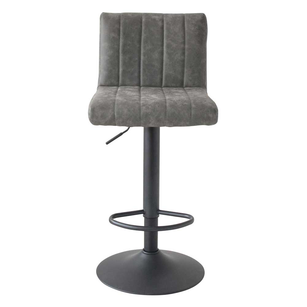 レザー張地のバーチェア｜ミッドセンチュリーな雰囲気