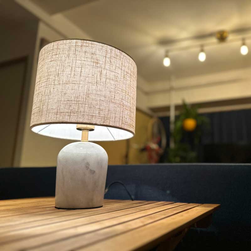 テーブルランプ 大理石 照明 卓上 LED対応 完成品｜おしゃれなリビング