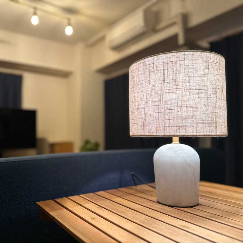 テーブルランプ 大理石 照明 卓上 LED対応 完成品｜おしゃれなリビング