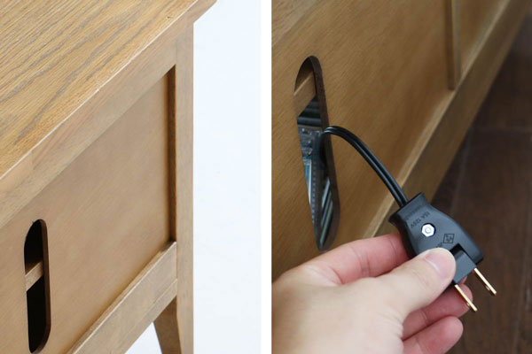 暮らしに天然木の素材感を取り入れたTVボード | コンパクト