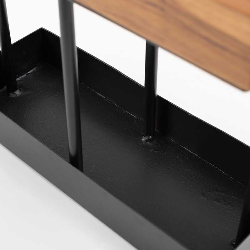 天然木×アイアンの傘立て|北欧風スリムアンブレラスタンド