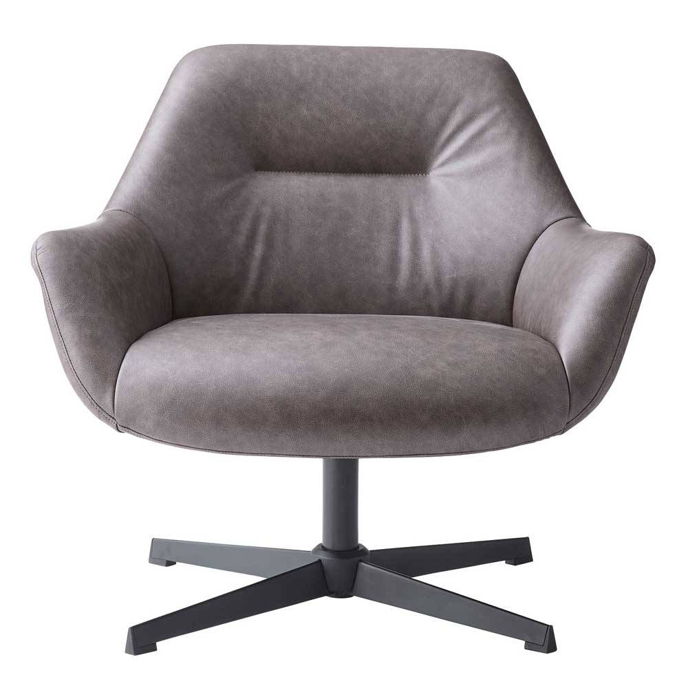 モダンなデザインのラウンジチェア|包み込まれるデザイン&360°回転式で機能性も抜群