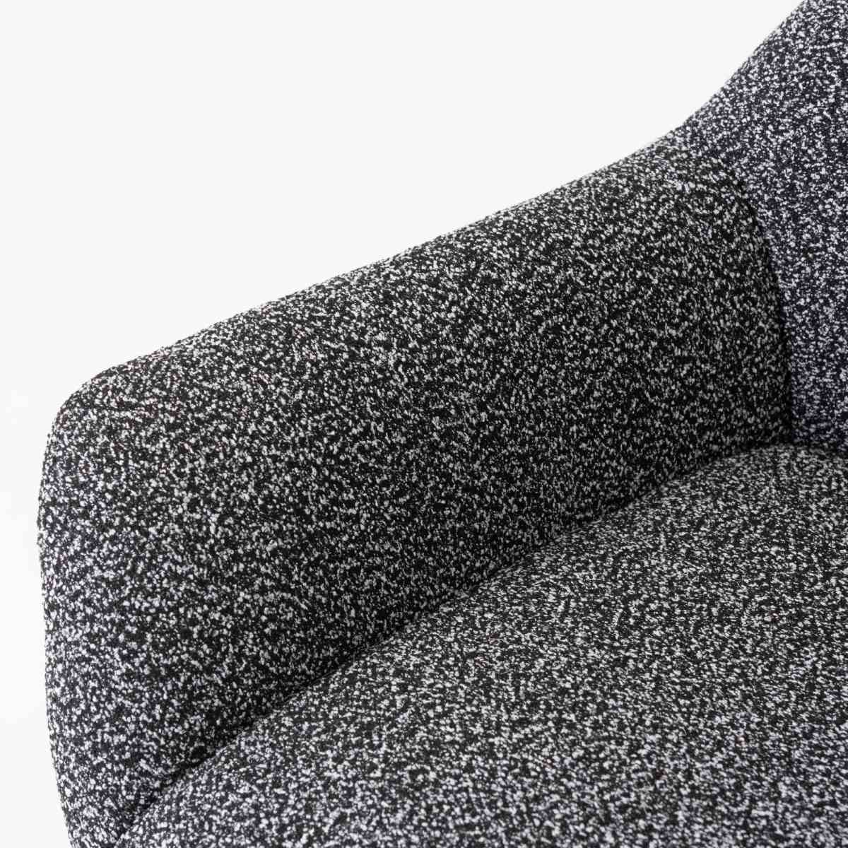 ラウンジチェア 回転式 ファブリック 合皮 座面高42cm｜リビングやラウンジに