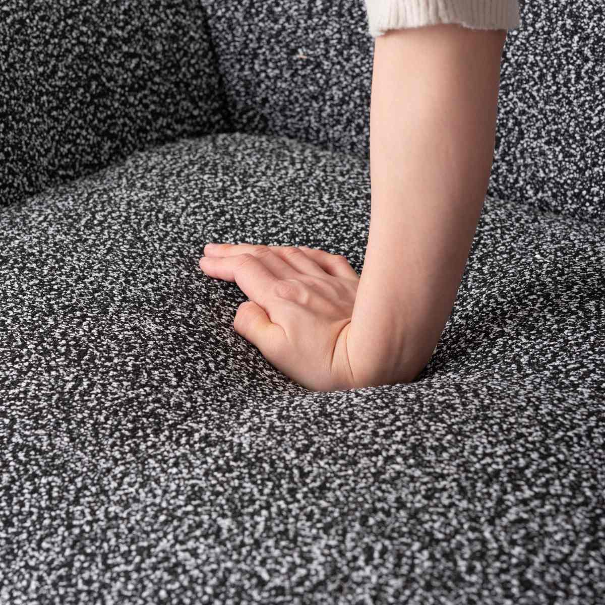 ラウンジチェア 回転式 ファブリック 合皮 座面高42cm｜リビングやラウンジに