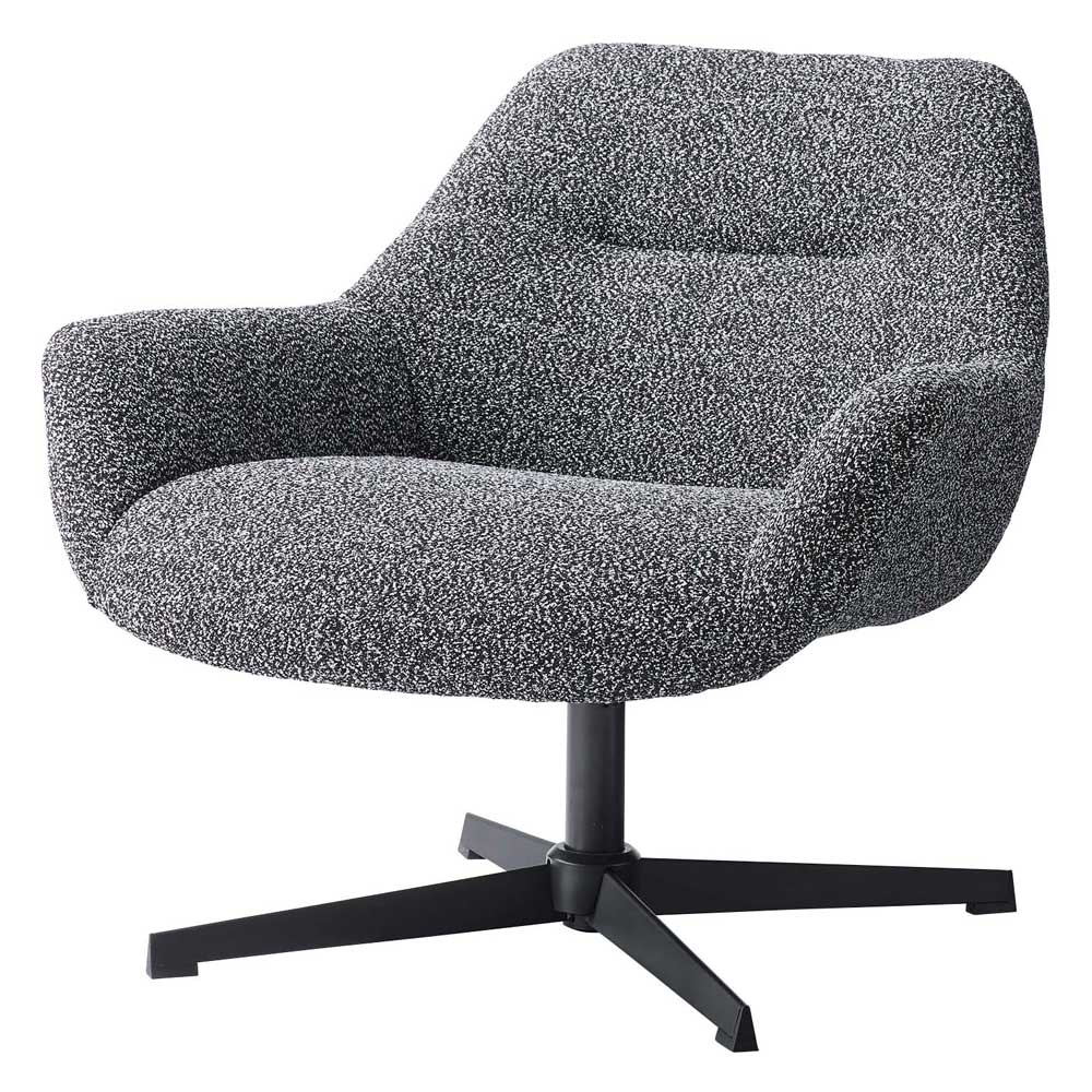 モダンなデザインのラウンジチェア｜包み込まれるデザイン＆360°回転式