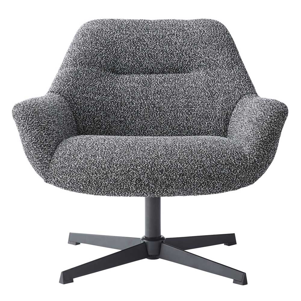 モダンなデザインのラウンジチェア|包み込まれるデザイン&360°回転式で機能性も抜群