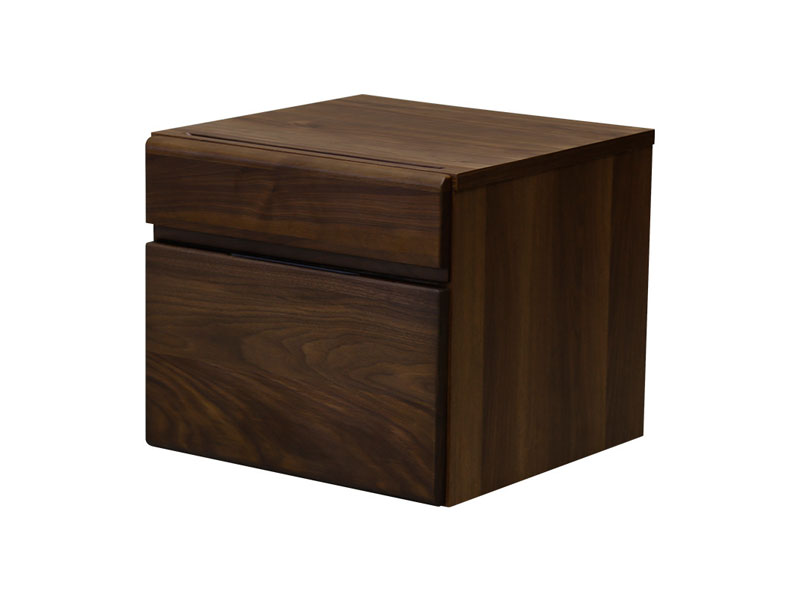 ウォルナット無垢材を使用したプリンターカート|モダンインテリア