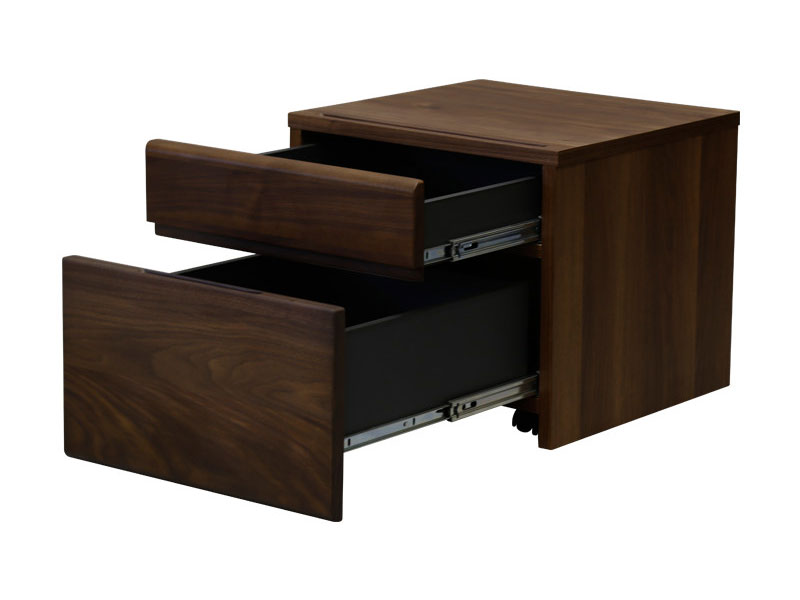 ウォルナット無垢材を使用したプリンターカート|モダンインテリア