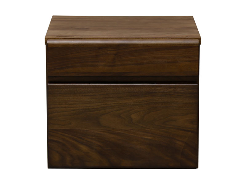 ウォルナット無垢材を使用したプリンターカート|モダンインテリア