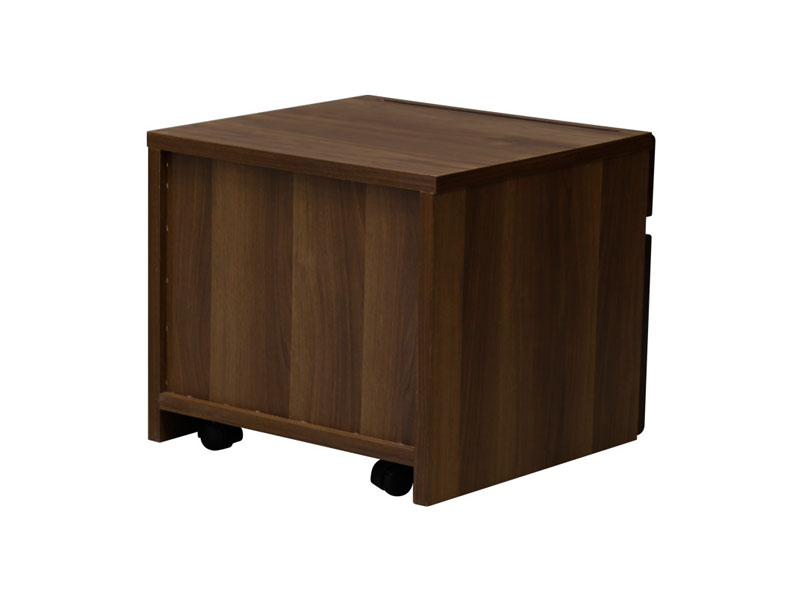 ウォルナット無垢材を使用したプリンターカート|モダンインテリア