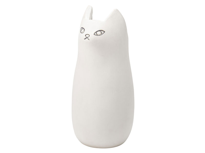 猫のデザインの傘立て｜陶器