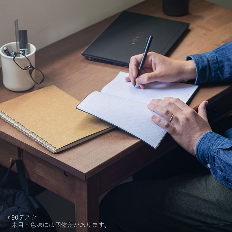 レトロモダンなデスク|幅90,100,120cm|ブラウンカラー