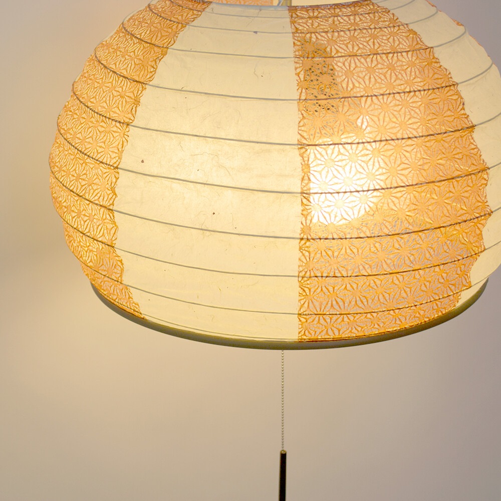 照明 天井照明 和紙 ペンダントライト 3灯 LED対応 8畳 幅45cm｜ドーム