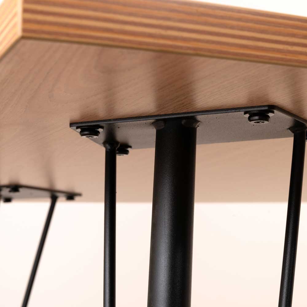 アイアンレッグ×ウッド調のダイニングテーブル｜幅150cm | インテリア