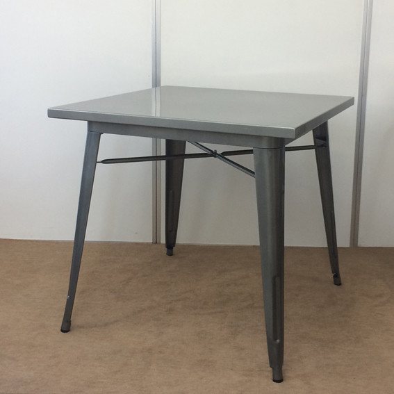 メタリック ダイニングテーブル【幅80cm】インダストリアル家具