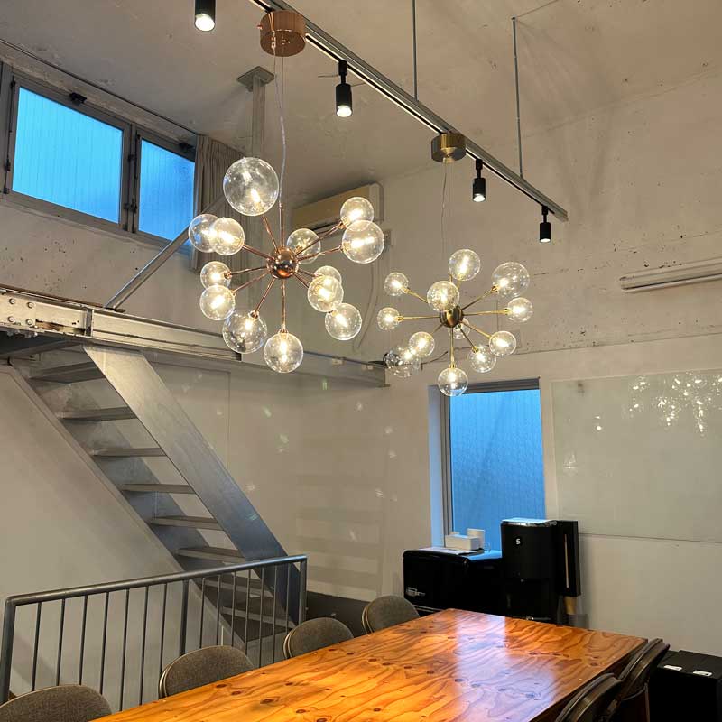 バブルシャンデリア|ガラスシェード||13灯