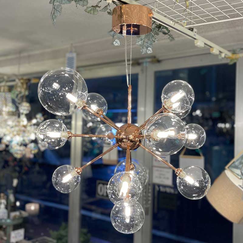 バブルシャンデリア|ガラスシェード||13灯