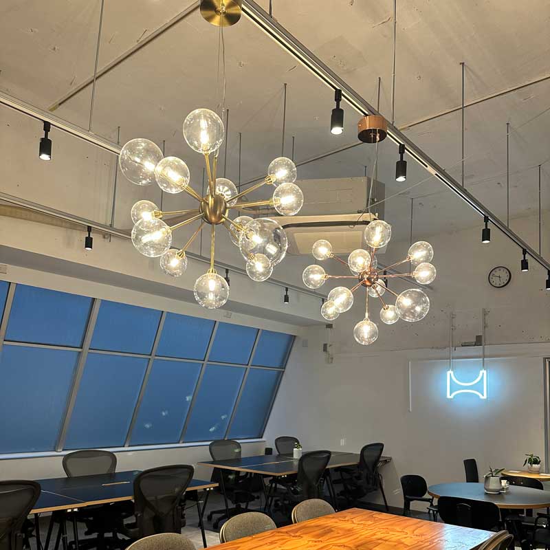 バブルシャンデリア|ガラスシェード||13灯