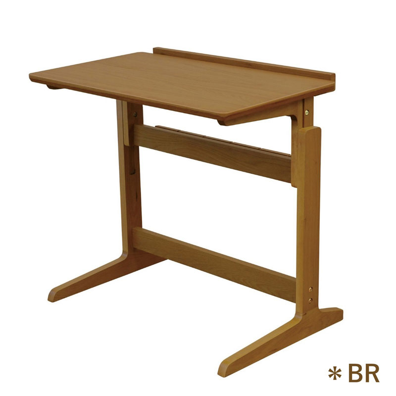 ソファで作業ができる木製昇降式デスク｜高さ調節可能