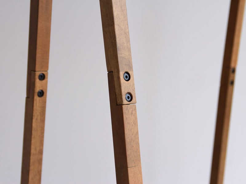 天然木とブラックスチールのハンガーラック | ソフトヴィンテージ