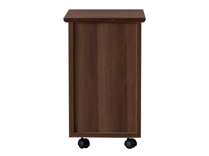 ウォルナット材のキャスター付きワゴン｜幅35cm