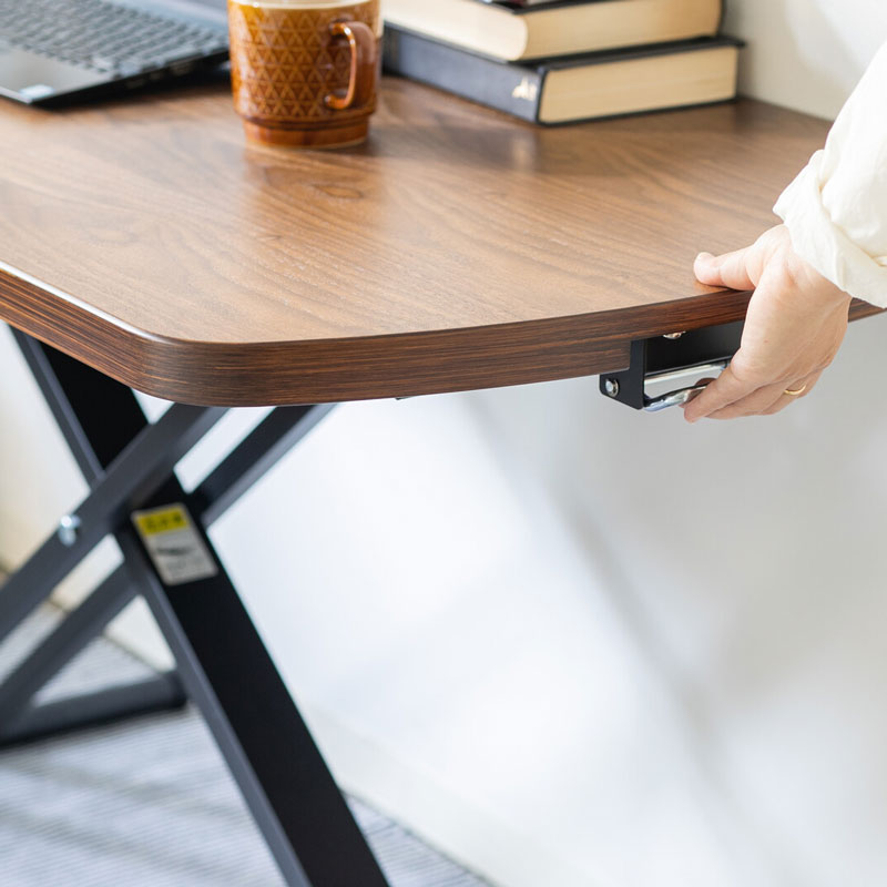 片手で操作できる昇降式テーブル｜幅120cm