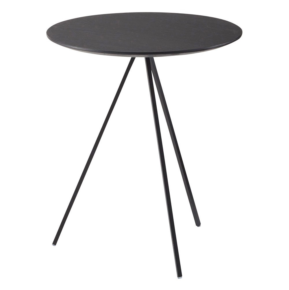 サイドテーブル おしゃれでシンプルなデザイン｜オーク突板×ブラック