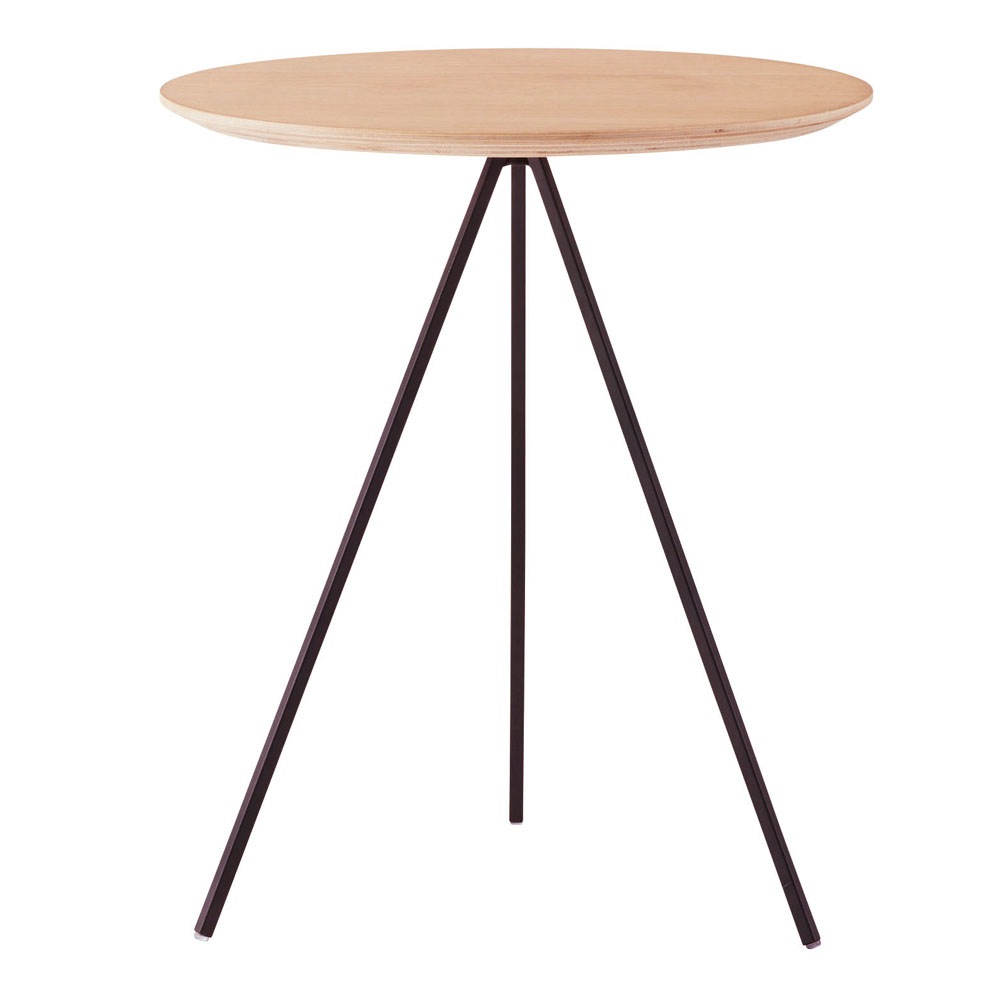 サイドテーブル おしゃれでシンプルなデザイン｜オーク突板×ブラック