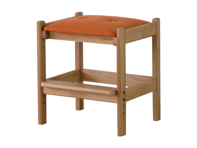 学習机と合わせて使えるキッズ用スツール｜北欧ナチュラル