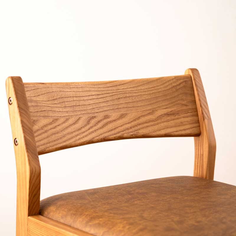 北欧風天然木の高さ調整付きキッズチェア｜4段階調節・ダイニング用