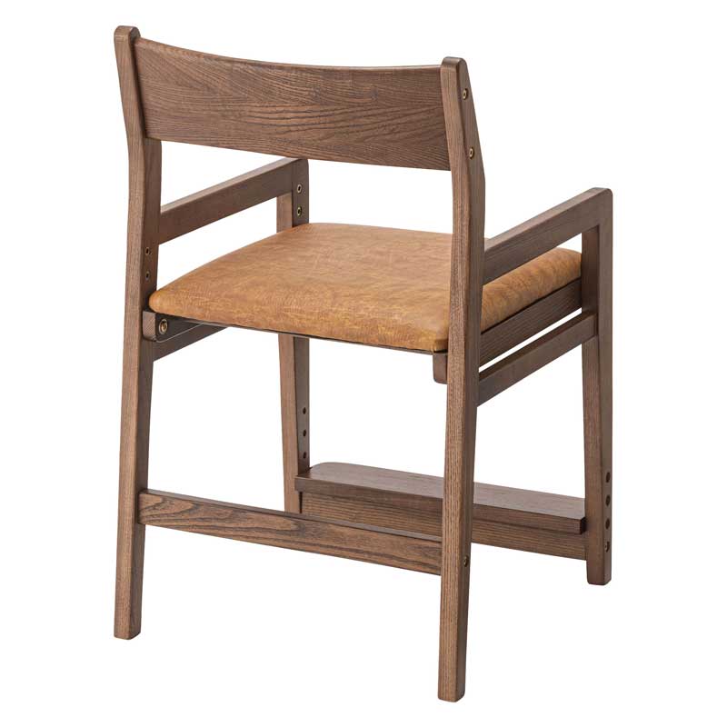 北欧風天然木の高さ調整付きキッズチェア｜4段階調節・ダイニング用