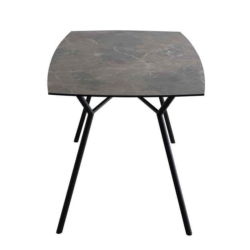 セラミック天板×スチール脚｜上質を纏うモダンなダイニングテーブル