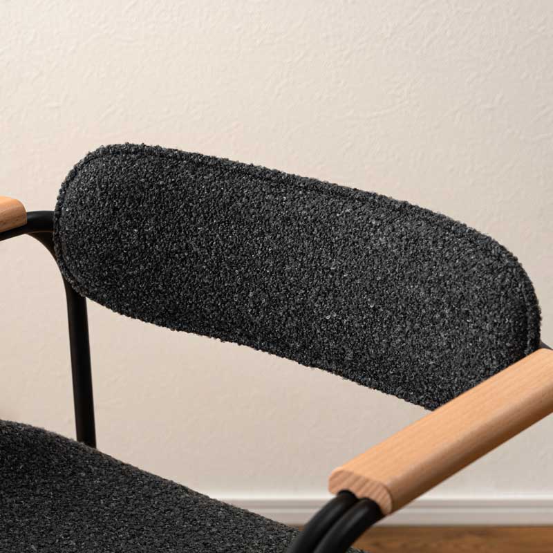 ダイニングチェア 肘付きファブリック 座面高47cm|おしゃれな食卓椅子